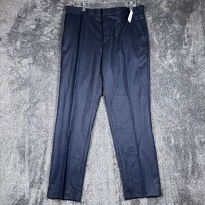 Banana Republic VBC Vitale Barberis Canonico 120s Wool Pants NWT 33x30 Navy